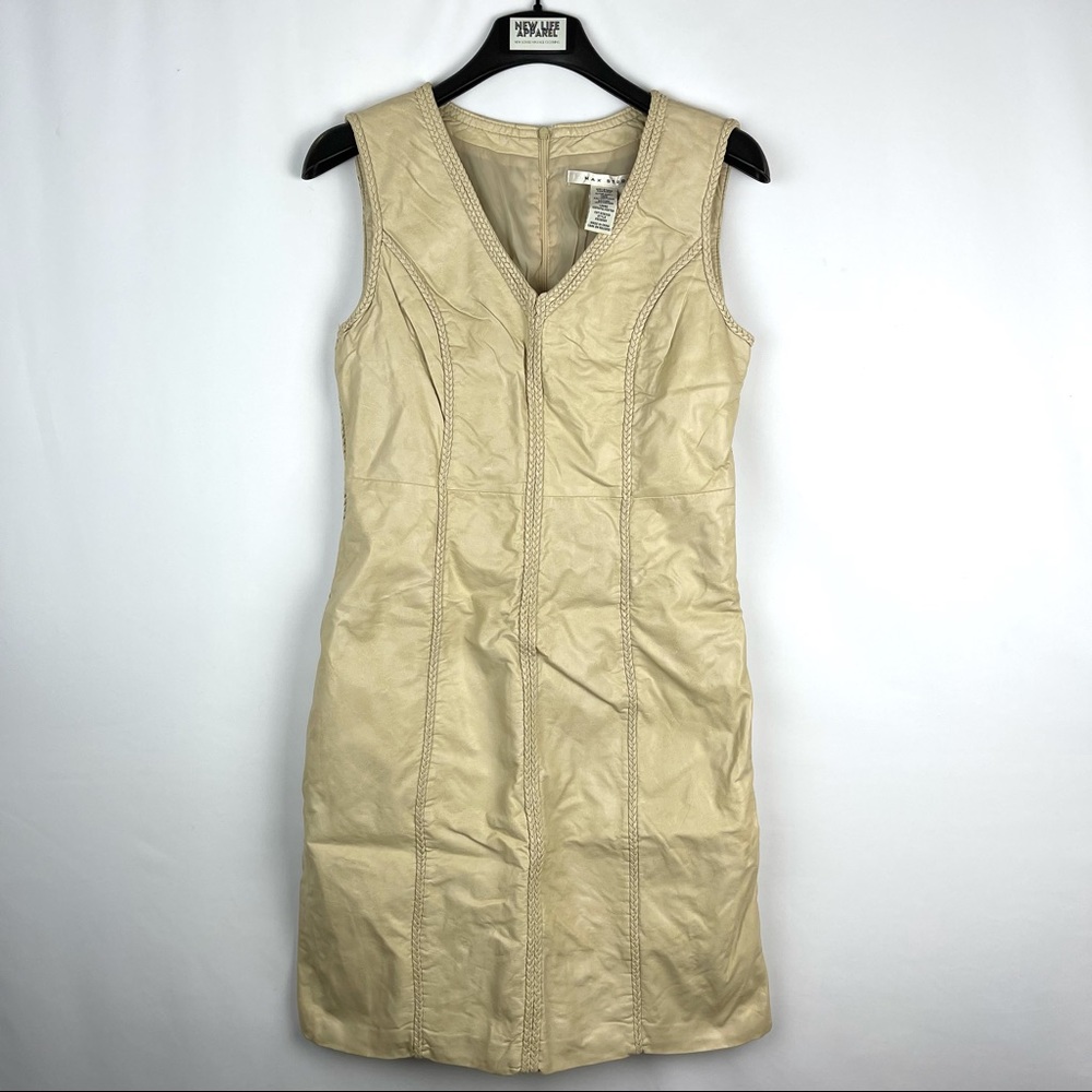 Max Studio Vegan Leather Mini Dress